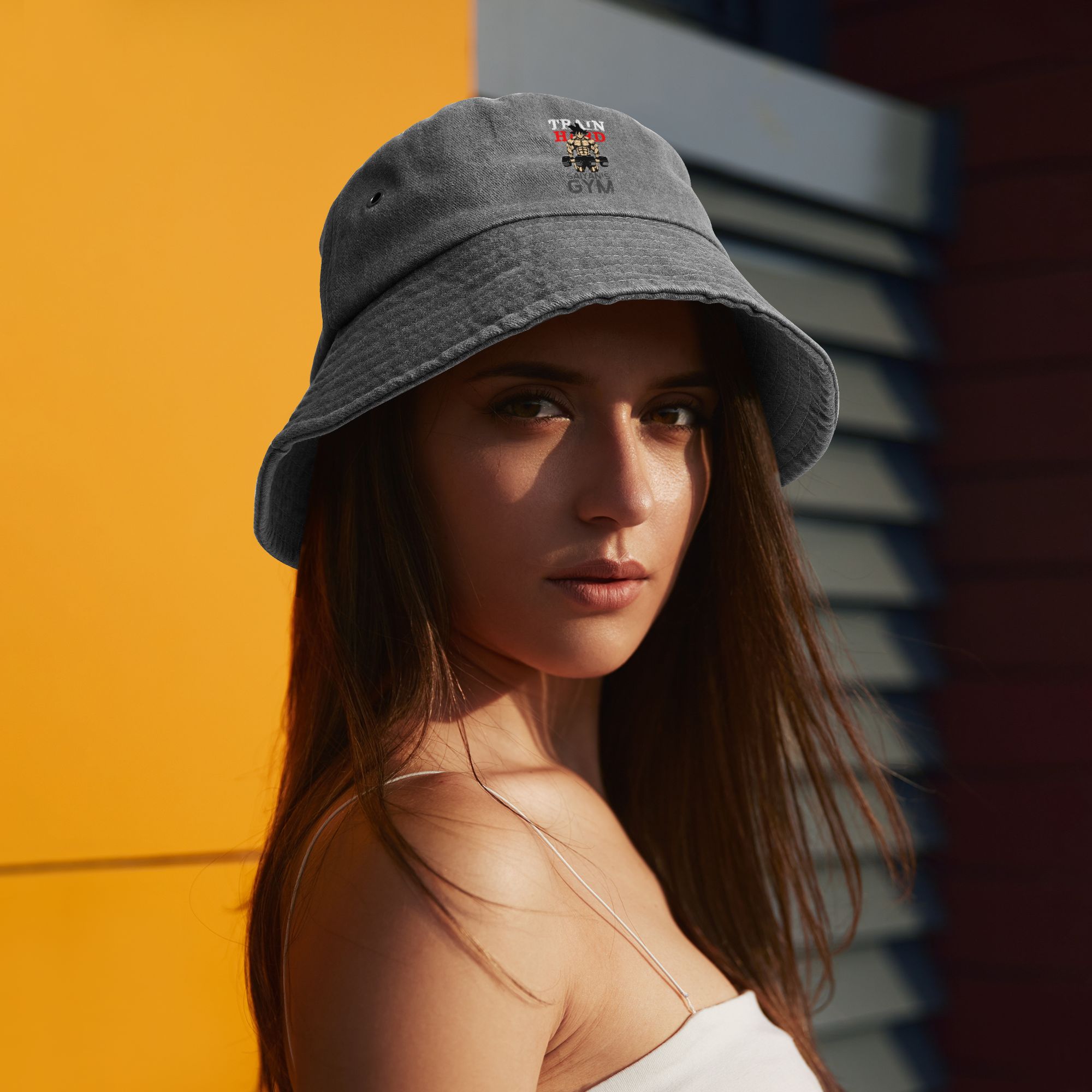 Outdoor Sport Ideas - Unisex Distressed Denim Bucket Hats Dragon