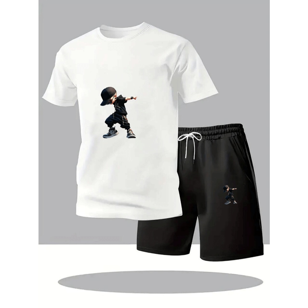 Outdoor Sport Leisure - Summer Men's T-Shirts Sets Round Neck