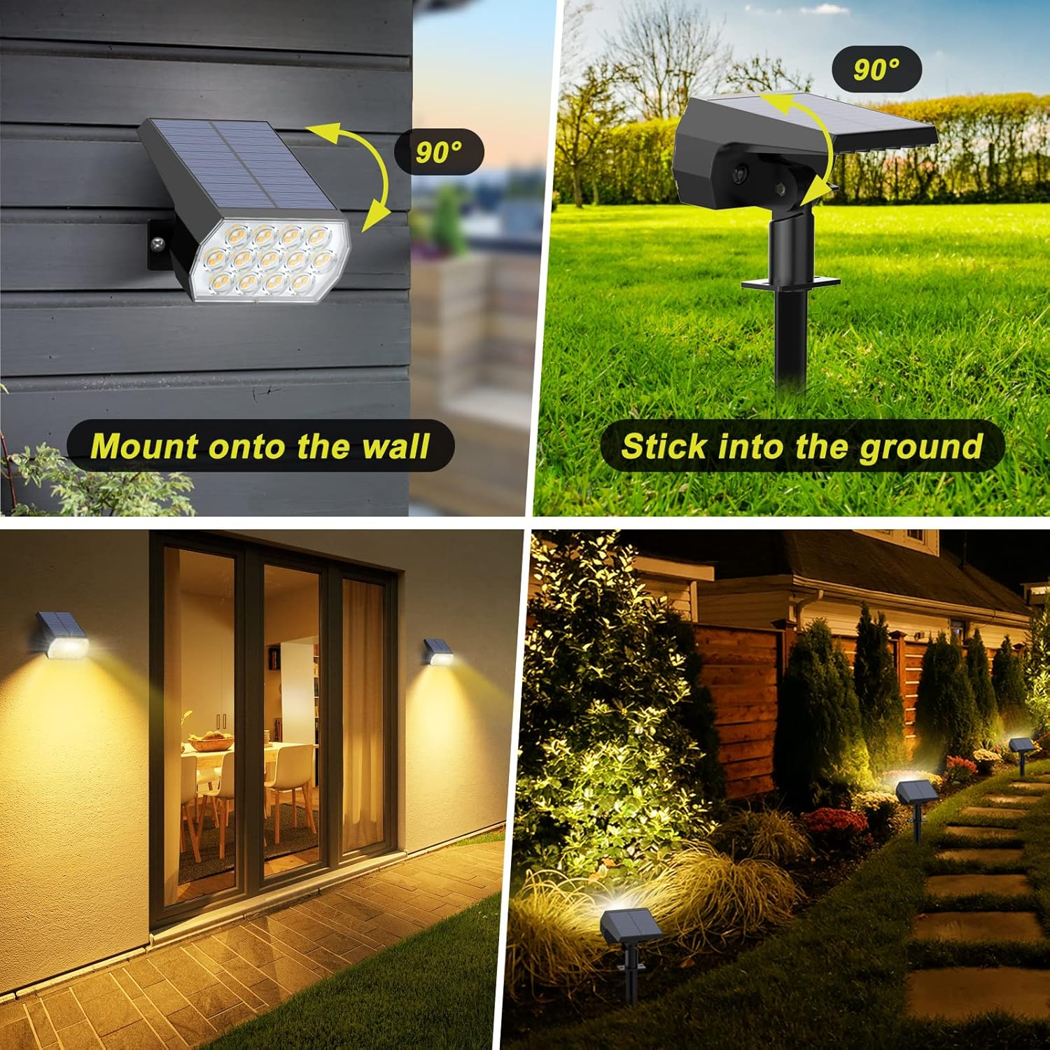 Solar Spot Lights Outdoor 8 Pa - Outdoor Spotlight recensione e prezzo
