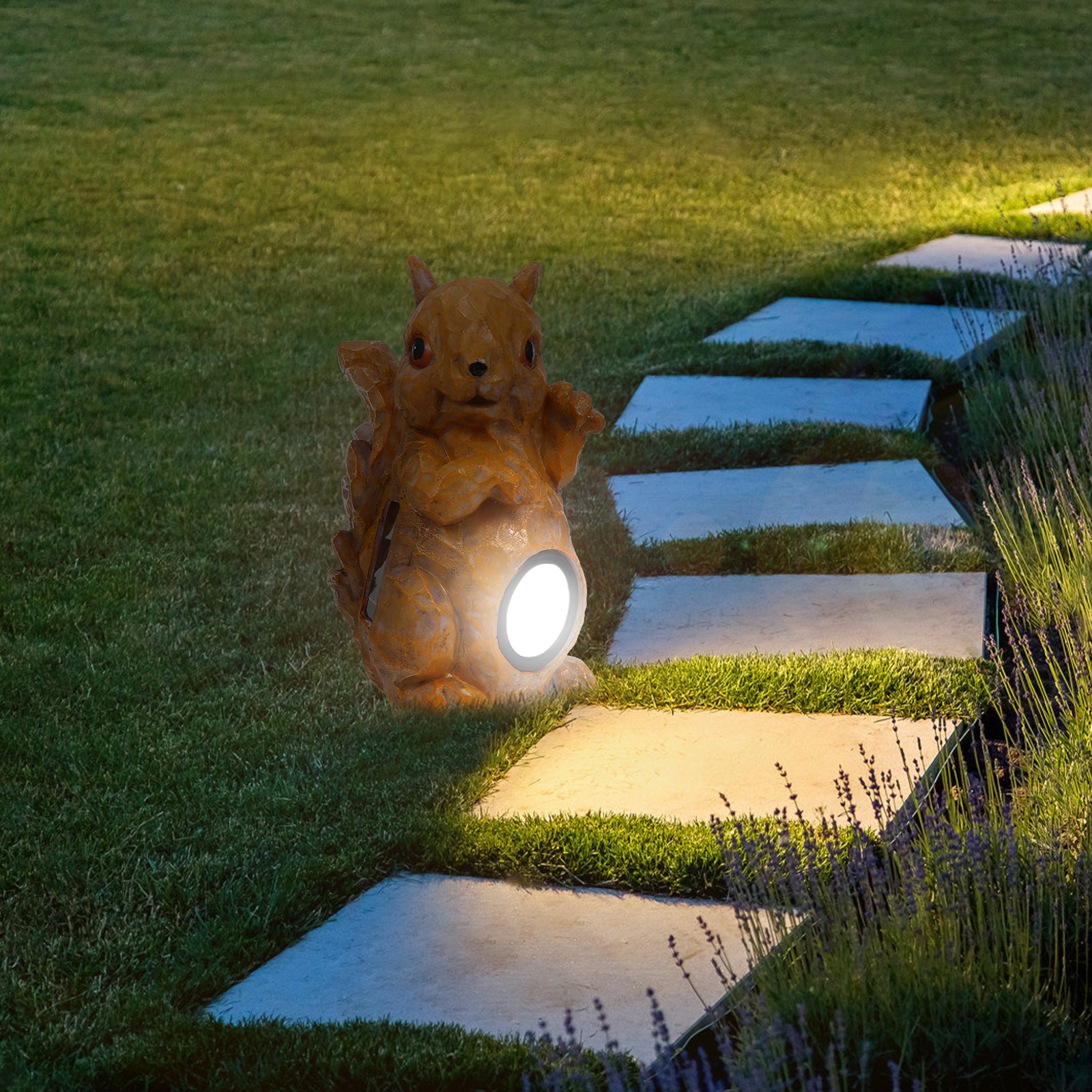 1Pcs Cartoon Squirrel Solar LE - Outdoor Spotlight recensione e prezzo