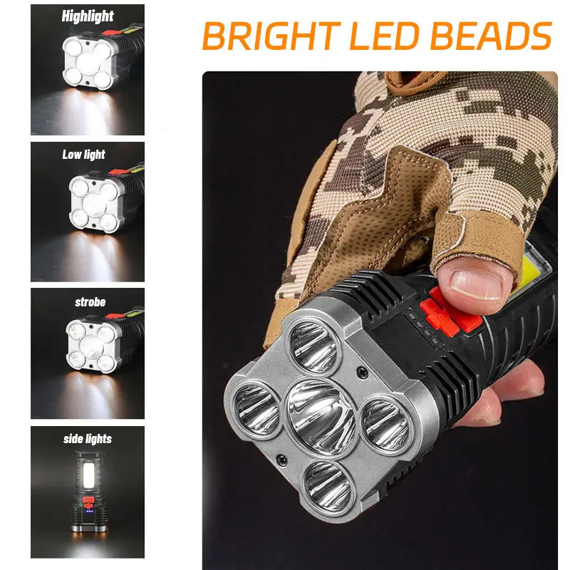 5 LED High Power Led Flashligh - Outdoor Spotlight recensione e prezzo