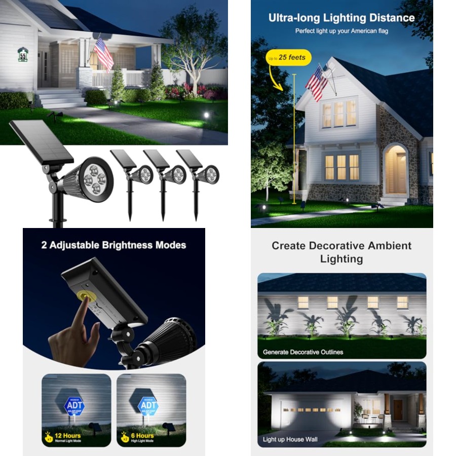 Solar Spotlights Outdoor Water - Outdoor Spotlight recensione e prezzo