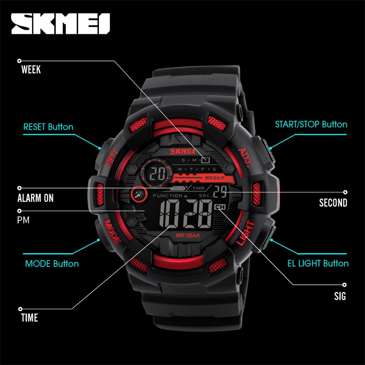 SKMEI Sports Electronic Wristw - Outdoor Sports List recensione e prezzo