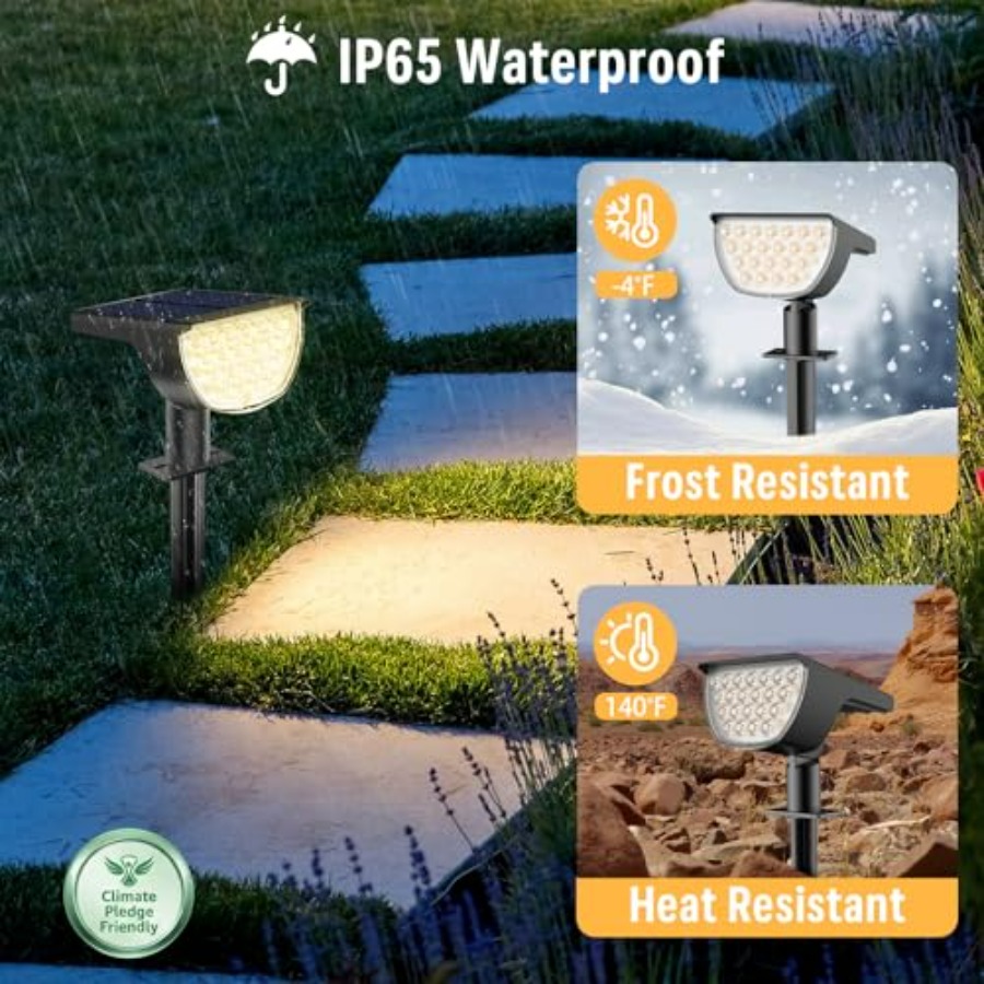 Solar Lights Outdoor Waterproo - Outdoor Spotlight recensione e prezzo