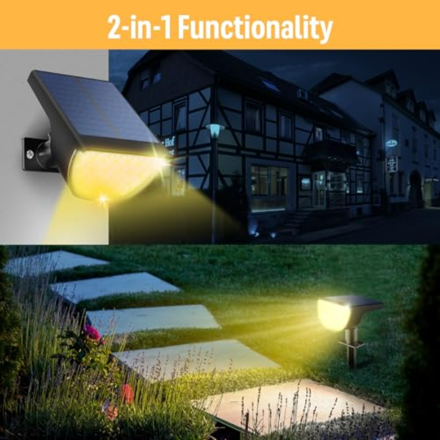 Solar Lights Outdoor Waterproo - Outdoor Spotlight recensione e prezzo
