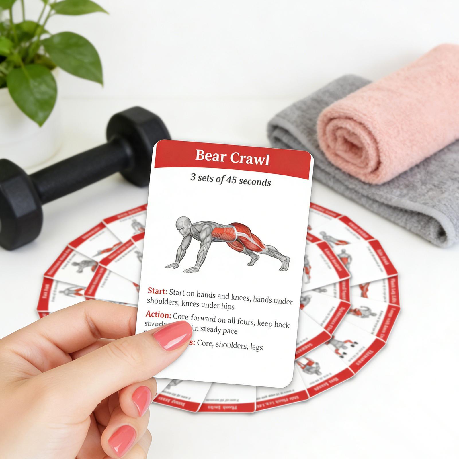 36pcs Fitness Cards Comprehens - Outdoor Sport Jas recensione e prezzo